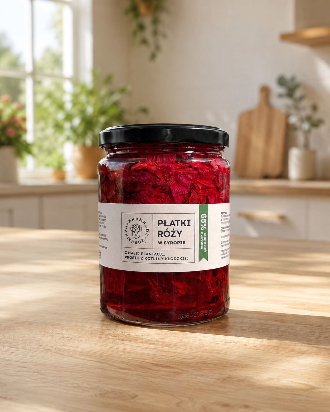 Płatki róży w syropie 220 g